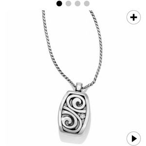 Brighton Groove Badge Clip Necklace